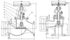 Marine Flange PN1.0 MPa CAST STEEL STOP CHECK VALVE HDMV47-00